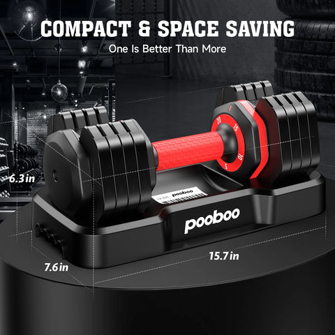 (1 Pair)  50Lbs Quick Select Adjustable Dumbbells for Home Gym 5 in 1 Free Weights 5/10/15/20/25Lb/50Lb Dumbbell with Anti-Slip Handle, Suitable for Home Gym Exercise Equipment (1 Pair)  50Lbs Quick Select Adjustable Dumbbells for Home Gym 5 in 1 Free Weights 5/10/15/20/25Lb/50Lb Dumbbell with Anti-Slip Handle, Suitable for Home Gym Exercise Equipment