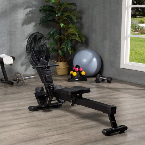 Soozier Air Rowing Machine, Foldable Rower with Digital Monitor & Steel Frame for Gym or Home Use Soozier Air Rowing Machine, Foldable Rower with Digital Monitor & Steel Frame for Gym or Home Use