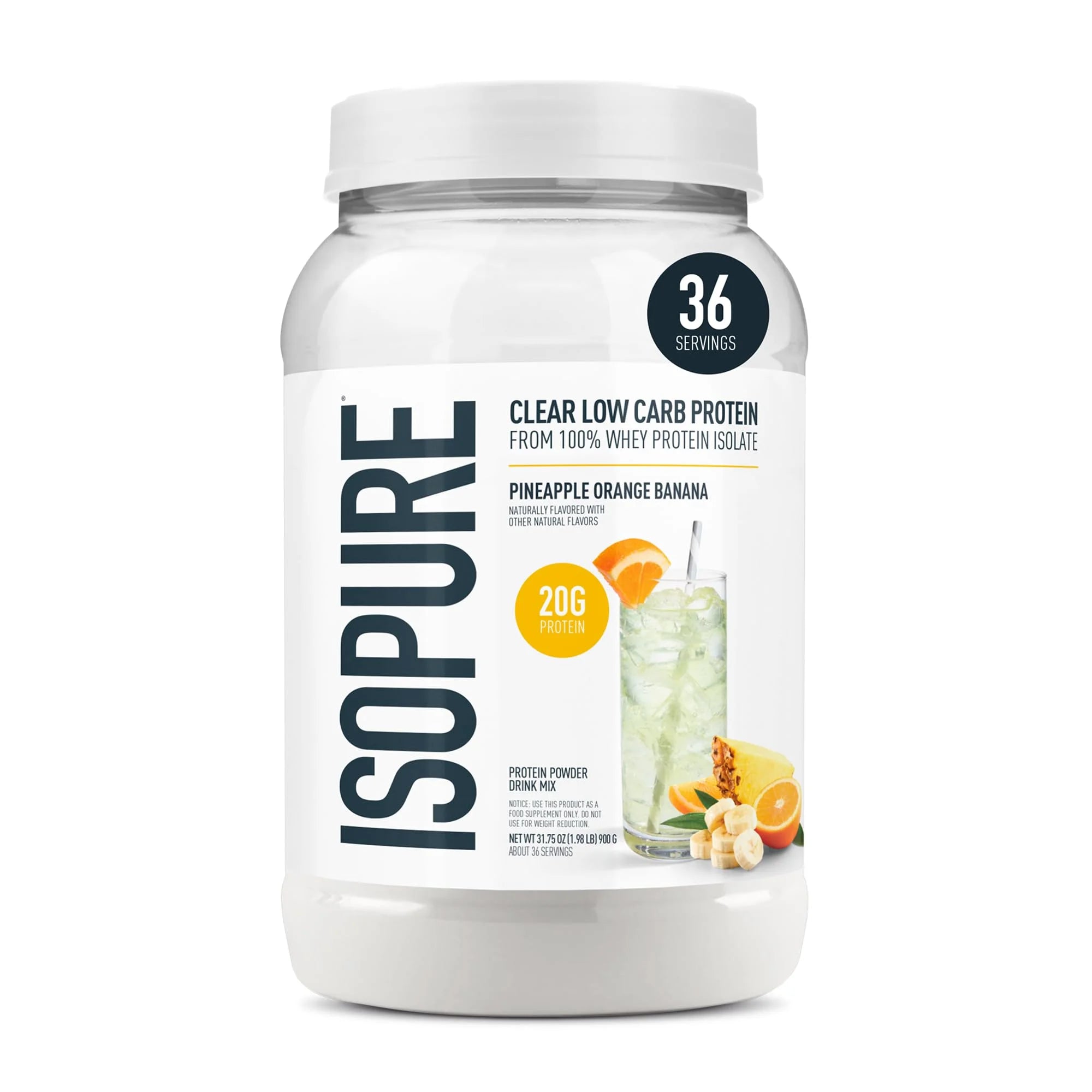 , Infusions 100% Whey Protein Isolate, 20 G Protein Powder, Pineapple Orange Banana, 1.98 Lb, 36 Servings , Infusions 100% Whey Protein Isolate, 20 G Protein Powder, Pineapple Orange Banana, 1.98 Lb, 36 Servings