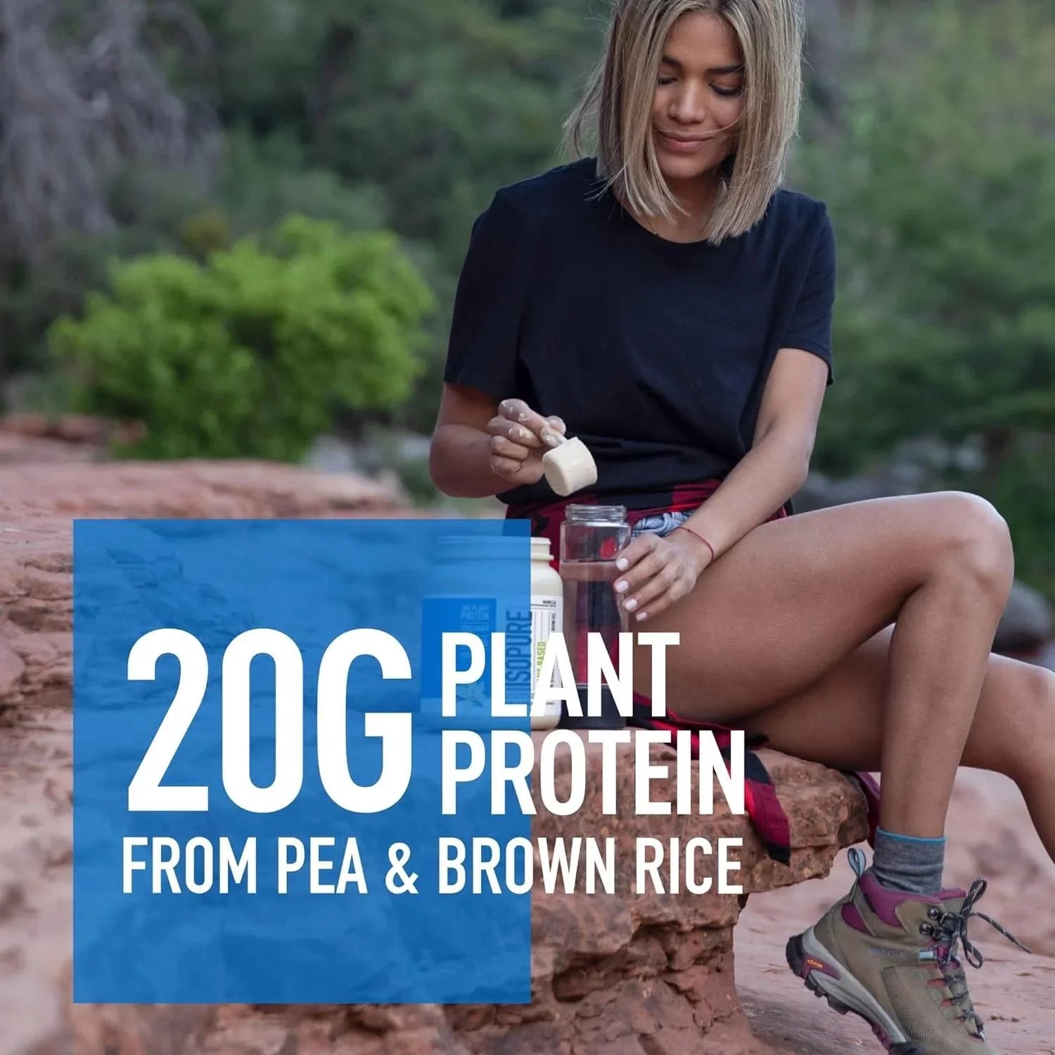 , Plant-Based Protein, 20G Pea & Brown Rice Protein Powder, Vanilla, 1.23 Lb , Plant-Based Protein, 20G Pea & Brown Rice Protein Powder, Vanilla, 1.23 Lb
