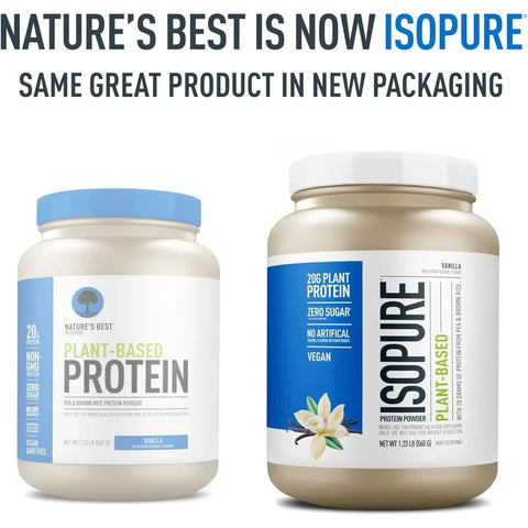 , Plant-Based Protein, 20G Pea & Brown Rice Protein Powder, Vanilla, 1.23 Lb , Plant-Based Protein, 20G Pea & Brown Rice Protein Powder, Vanilla, 1.23 Lb