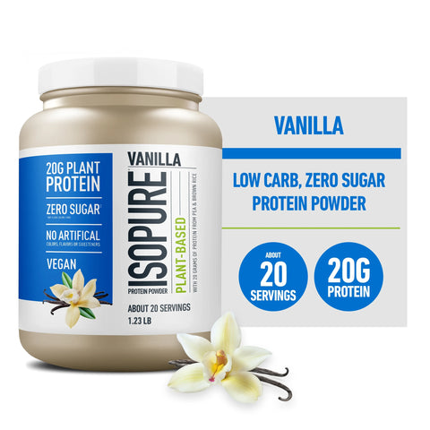 , Plant-Based Protein, 20G Pea & Brown Rice Protein Powder, Vanilla, 1.23 Lb , Plant-Based Protein, 20G Pea & Brown Rice Protein Powder, Vanilla, 1.23 Lb