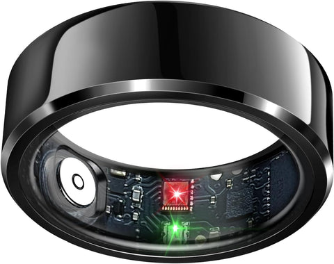 Smart Ring Health Tracker, Sleep Tracker Ring with Heart Rate, Waterproof Fitness Ring for Activity Monitoring/Steps/Distance/Calories, Air Gestures, up to 7-Day Battery, for Ios Android (Black,#10) Smart Ring Health Tracker, Sleep Tracker Ring with Heart Rate, Waterproof Fitness Ring for Activity Monitoring/Steps/Distance/Calories, Air Gestures, up to 7-Day Battery, for Ios Android (Black,#10)