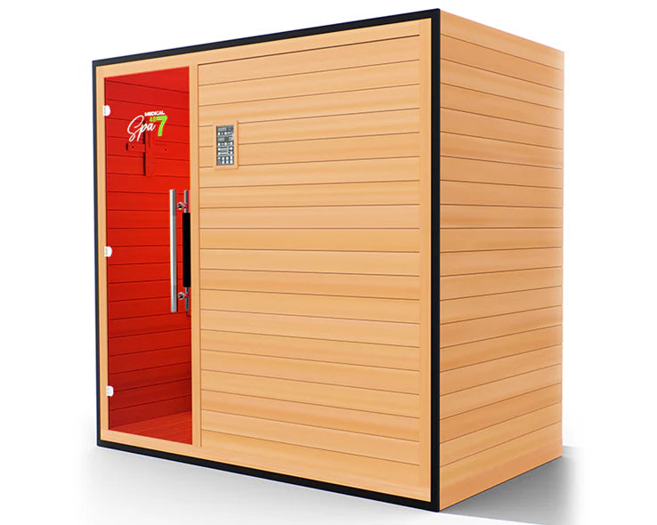 Commercial Sauna 487 – Infrared & Steam Sauna for Home, Spa & Gym, Durable Wooden Design, Energy Efficient