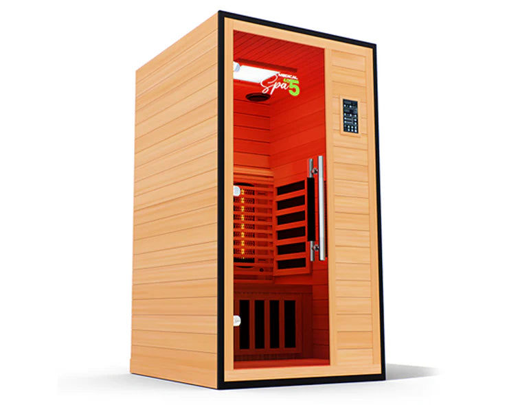 Commercial Sauna 485 – High-Quality Infrared & Steam Sauna for Home & Spa Use