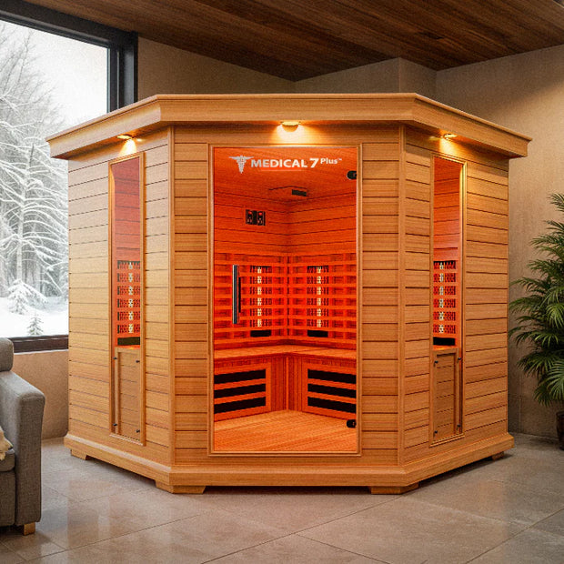 Medical 7Plus™ Infrared Sauna – Home & Personal Wellness Sauna for Detox, Relaxation, and Pain Relief