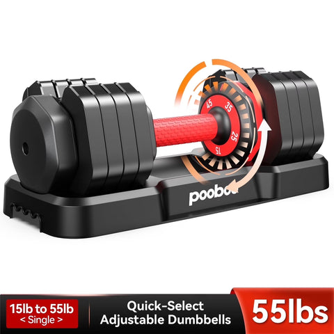 55LB Adjustable Dumbbells 15Lb to 55Lb Adjustable Dumbbells for Home Gym Exercise Equipment