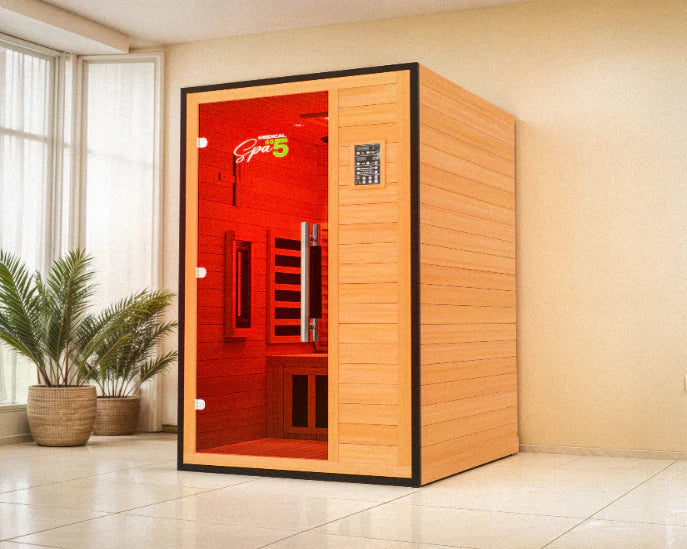 Commercial Sauna 485 – High-Quality Infrared & Steam Sauna for Home & Spa Use