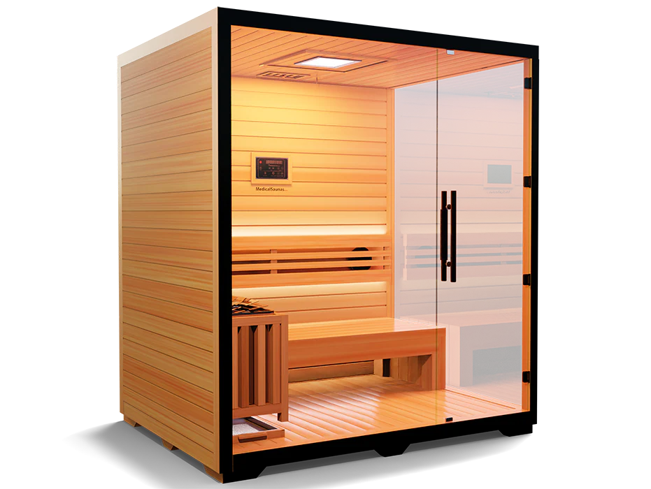 Traditional 7™ Premium Home Sauna – Infrared & Steam Options, Relaxation & Wellness Spa