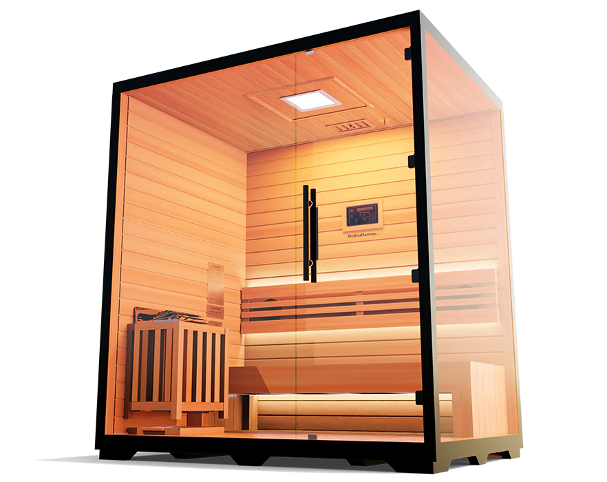 Traditional 7™ Premium Home Sauna – Infrared & Steam Options, Relaxation & Wellness Spa