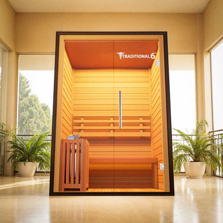 Traditional 6™ Sauna – Premium Indoor Home Sauna for Relaxation & Wellness