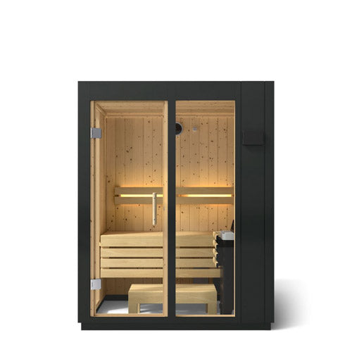 Kohler C1 Indoor Sauna Kit in Graphite Grey – Seats Up to 5