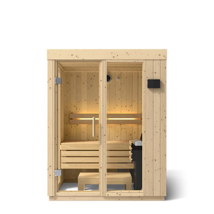 Kohler C1 Indoor Sauna Kit – Scandinavian Spruce, Up to 5-Person Capacity