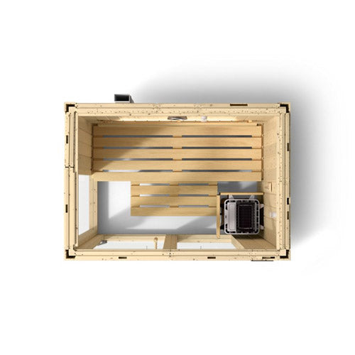 Kohler C1 Indoor Sauna Kit – Scandinavian Spruce, Up to 5-Person Capacity