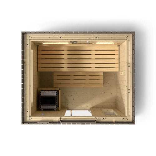 Kohler C2 Outdoor Sauna Kit for Luxury Backyard Wellness – Seats Up to 6