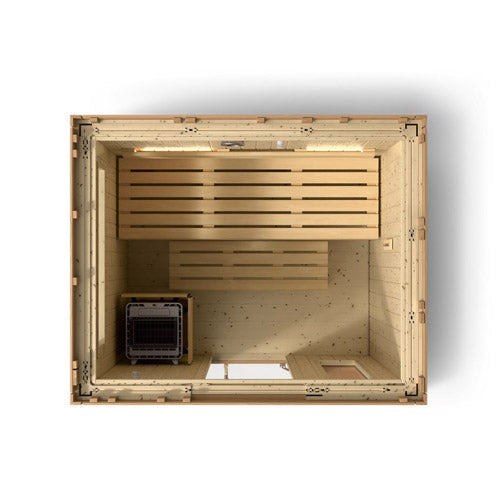Kohler C2 Outdoor Sauna Kit with Douglas Fir Exterior – Seats Up to 6