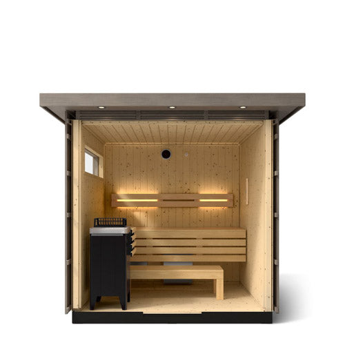 Kohler C2 Outdoor Sauna Kit for Luxury Backyard Wellness – Seats Up to 6
