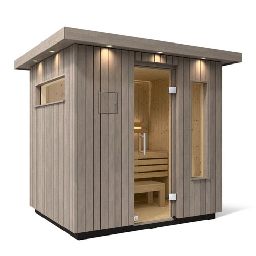 Kohler C2 Outdoor Sauna Kit for Luxury Backyard Wellness – Seats Up to 6