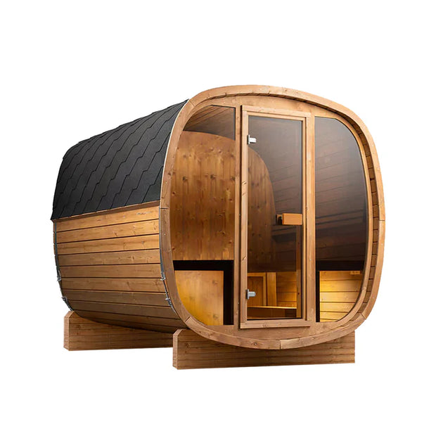 Auris Two Luxury Outdoor Cedar Sauna – 2-Person Infrared & Steam Garden Sauna Cabin