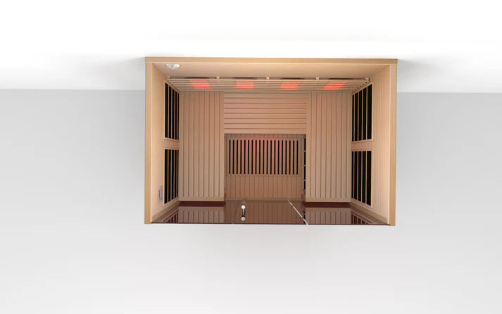 Lumin Infrared Sauna Three – 3-Person Full-Spectrum Home Infrared Sauna for Detox, Relaxation & Muscle Recovery